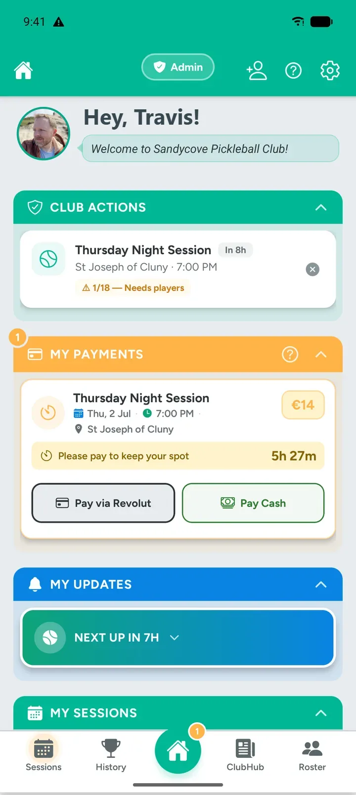 Payments dashboard